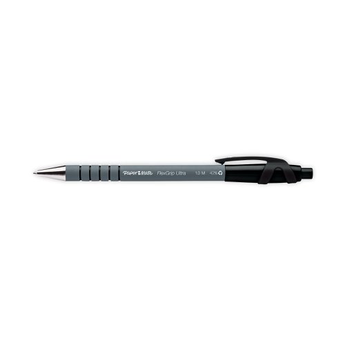 PaperMate Flexgrip Ultra Retractable Ballpoint Pen Medium Black (Pack of 12) S0190393