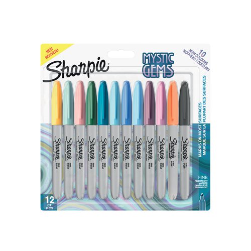 Sharpie Permanent Marker Mystic Gems (Pack of 12) 2157681 Permanent Markers GL57681