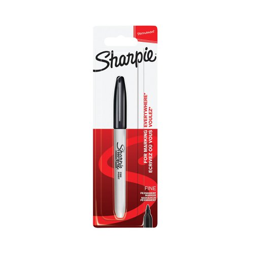 Sharpie 08 Permanent Marker Fine Tip Black (Pack of 12) 1985857