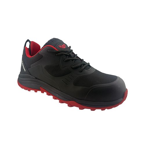 Tuffking Razor Metal Free Saf Trainer Black/Red 6.5 7711-06H-RED