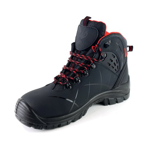 Tuffking Synapse Safety Hiker Boot Steel Toe Cap Black 10