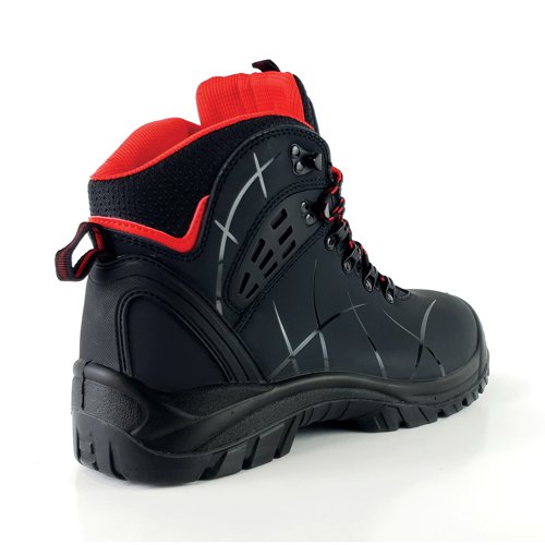 Tuffking Synapse Safety Hiker Boot Steel Toe Cap Black 10