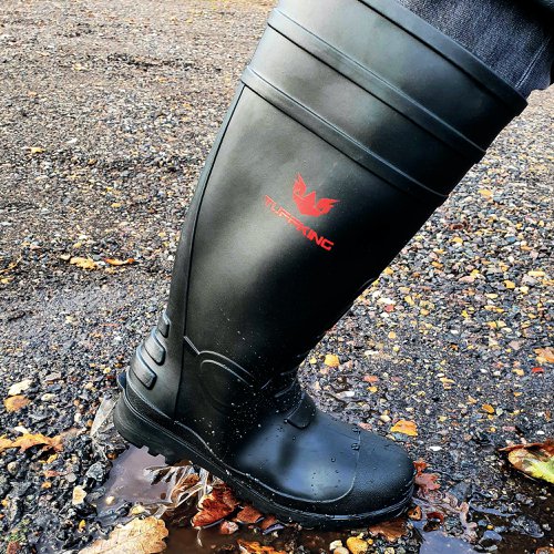 Tuffking Blazer Safety Wellington Boot Knee High Black 11 | Giffard Newton & Sons