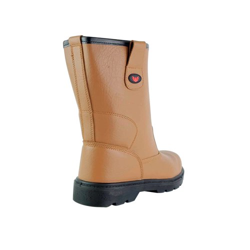 Tuffking Glacier Safety Rigger Boot Steel Toecap Tan 11