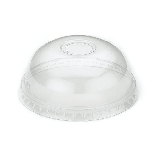 Domed Lid with Hole Recyclable PET 9oz (Pack of 2000) R10052