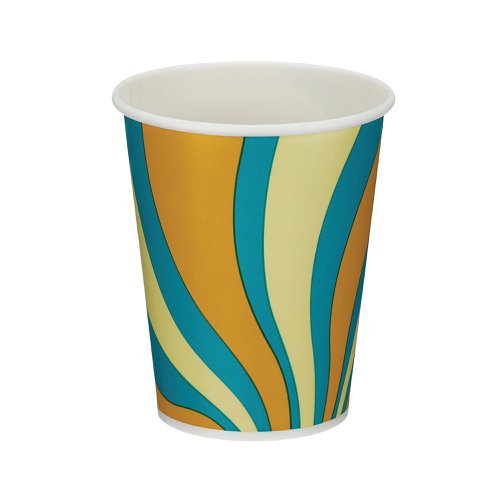 Single Wall Cold Paper Cup PE Lined 9oz Assorted (Pack of 1000) D01102