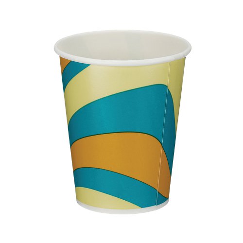 Single Wall Cold Paper Cup PE Lined 9oz Assorted (Pack of 1000) D01102