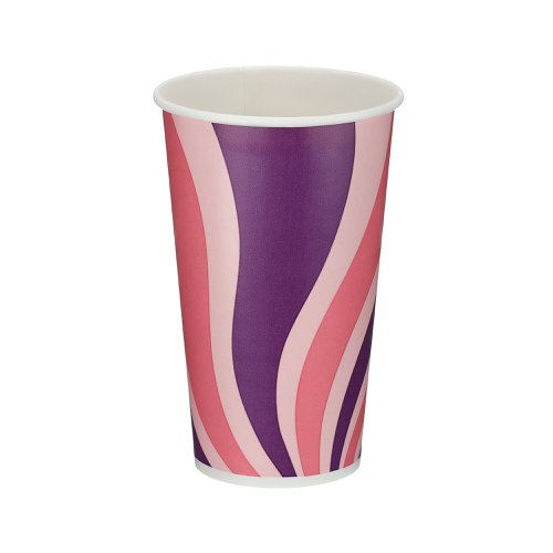 Single Wall Cold Paper Cup PE Lined 16oz Assorted (Pack of 1000) D01104