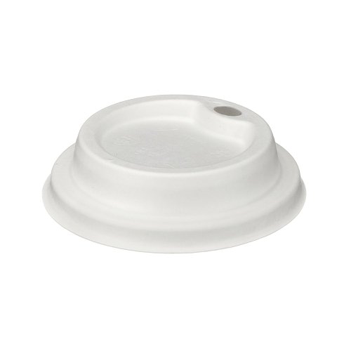 Moulded Fibre Coffee Cup Lid 8oz White (Pack of 1000) D06031