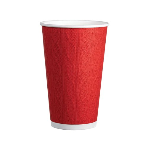 Go-Pak Embossed Xmas Jumper Cup 16oz Assorted Pack of 500 XD04046XM