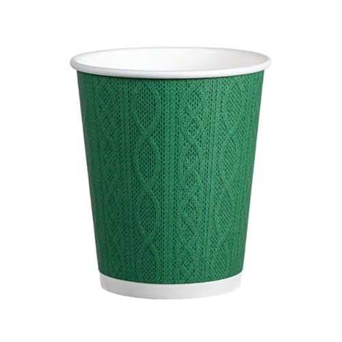 Go-Pak Embossed Xmas Jumper Cup 8oz Assorted Pack of 500 XD04062XM
