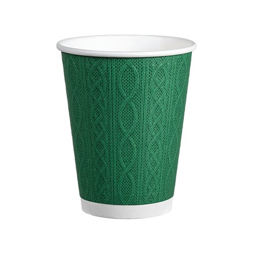 Go-Pak Embossed Xmas Jumper Cup 12oz Assorted Pack of 500 XD04084XM