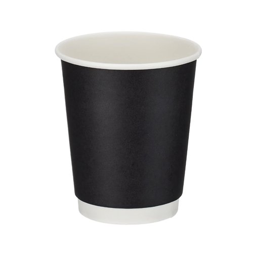 Go-Pak Double Wall Hot Cups 8oz Black (Pack of 500) D04002
