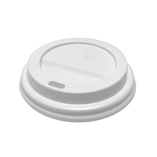Go-Pak Cup Lid Polypropylene 8oz White (Pack of 100) P10002