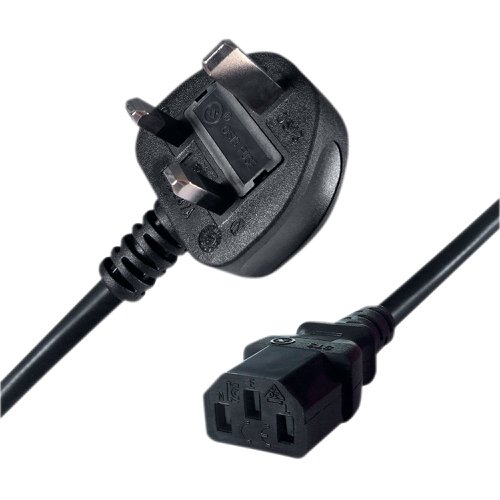 Connekt Gear IEC C13 UK Mains Power Plug 1.8m 27-0110B