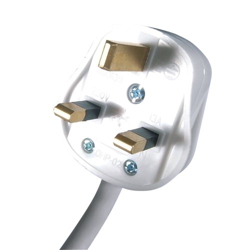 Connekt Gear 3m 6-Way Power Extension Lead White 27-6030