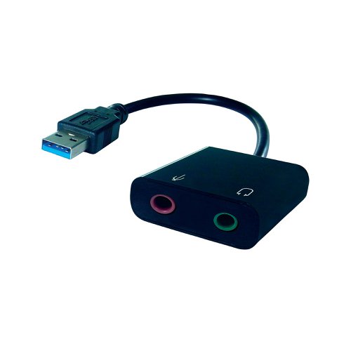 Connekt Gear USB-A 2x3.5mm Stereo Jack Adapter A Male Female 26-2918 | Group Gear