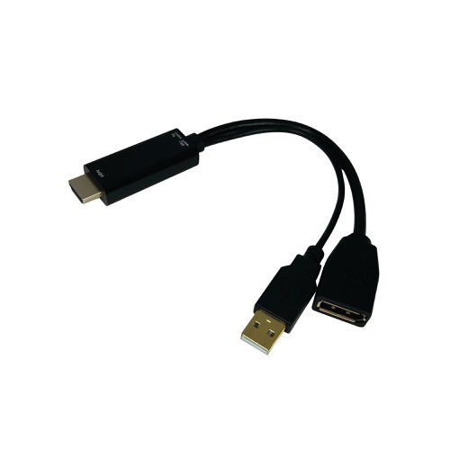 Connekt Gear HDMI to Displayport Adapter Male to Female Black/Grey 26-0411