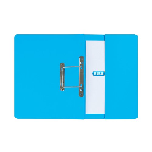 Elba Spring Pocket File Mediumweight Foolscap Blue (Pack of 25) 100090146