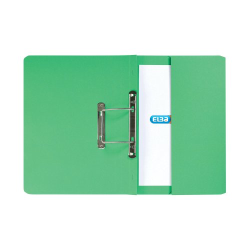 Elba Spring Pocket File Mediumweight Foolscap Green (Pack of 25) 100090147 | Hamelin