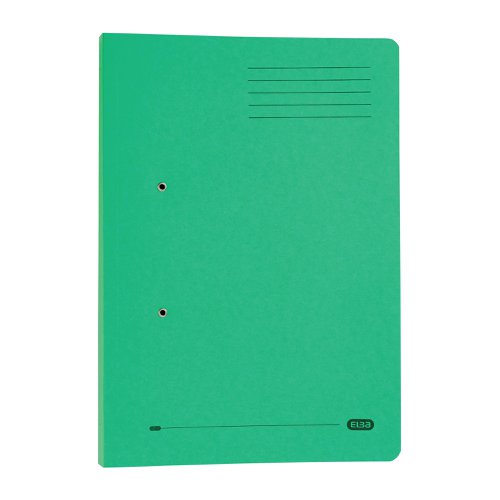 Elba Spring Pocket File Mediumweight Foolscap Green (Pack of 25) 100090147 | Hamelin