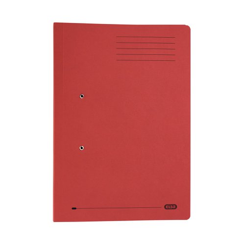 Elba Spring Pocket File Mediumweight Foolscap Red (Pack of 25) 100090149