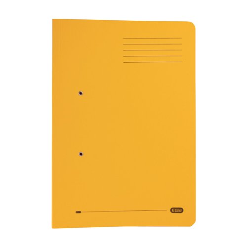 Elba Spring Pocket File Mediumweight Foolscap Yellow (Pack of 25) 100090150 | Hamelin