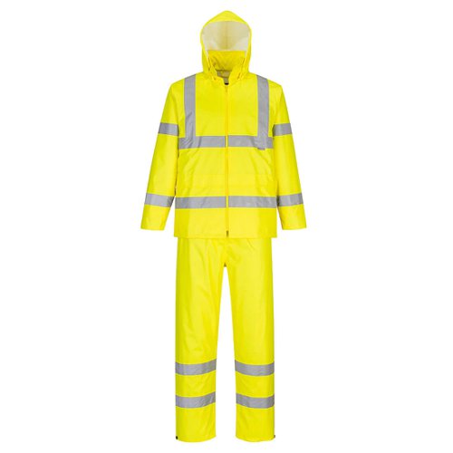 Portwest Hi Vis Packaway Rain Suit 4XL Yellow