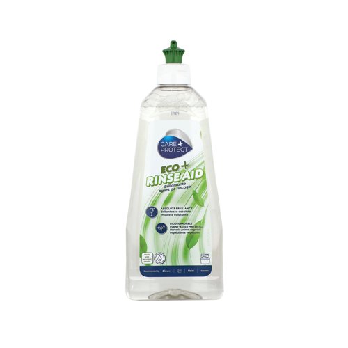 Eco+ Rinse Aid is a powerful Eco friendly dishwasher Rinse Aid for all dishwashers. Facilitates quick drying, extra shine, no halos or stains.