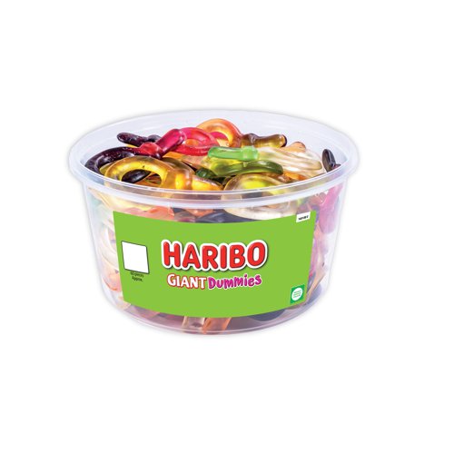 Haribo Giant Dummies Sweets Drum 816g 13590 | Haribo