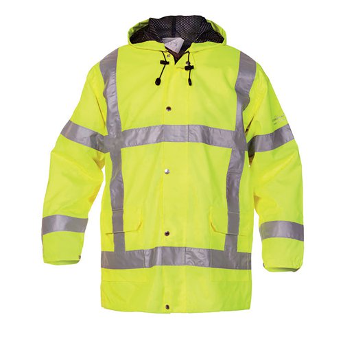 Hydrowear Uitdam SNS High Visibility Waterproof Jacket Saturn Yellow 2XL HYD072370SY2XL