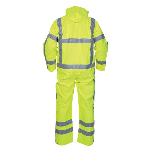 Hydrowear Ureterp SNS High Visibility Waterproof Coverall Saturn Yellow L | HDW72683 | Hydrowear B.V.