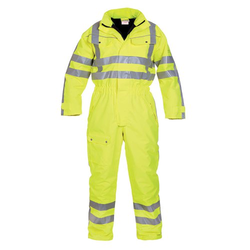 Hydrowear Uelsen SNS High Visibility Waterproof Winter Coverall Yellow 2XL