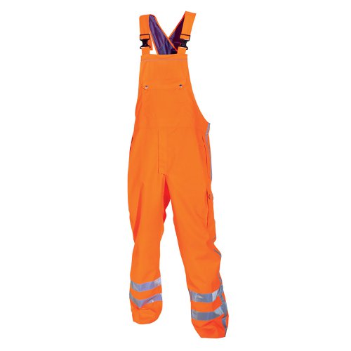 Hydrowear Utting SNS High Visibility Waterproof Bib and Brace Orange M