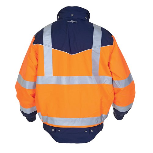 Hydrowear Furth High Visibility SNS Two Tone Pilot Jacket Orange/Navy Blue M