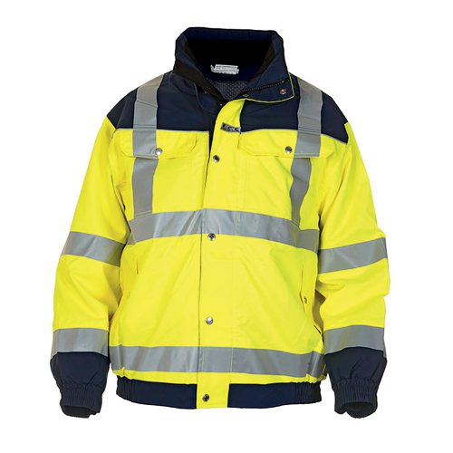 Hydrowear Furth High Visibility SNS Two Tone Pilot Jacket Saturn Yellow/Navy Blue M