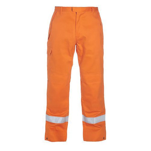 Hydrowear Meddo Multi CVC Flame Retardant Anti Static Trousers Orange 34 HYD043510OR34