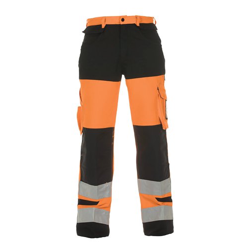 Hydrowear Hertford High Visibility Trousers Two Tone Orange/Black 32