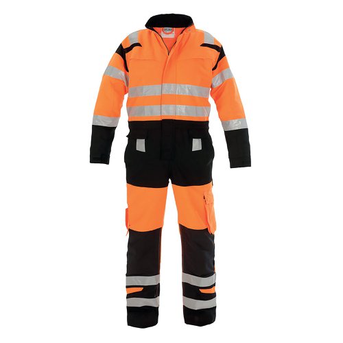 Hydrowear Hove High Visibility Two Tone Coverall Orange/Black 36