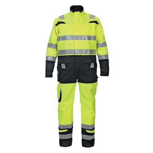 Hydrowear Hove High Visibility Two Tone Coverall Saturn Yellow/Black 42