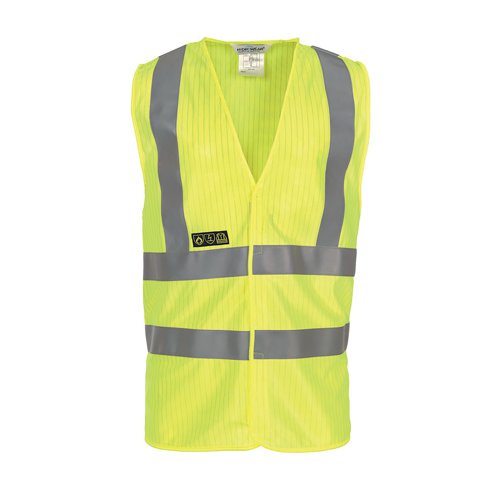 Hydrowear Mably High Visibility Flame Retardant Waistcoat Saturn Yellow L/XL HYD0672800SYLXL