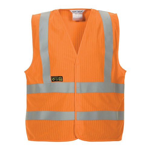 Hydrowear Mably High Visibility Flame Retardant Anti-Static Waistcoat Orange S/M