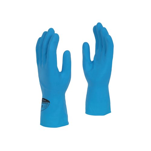 Shield Latex Rubber Household Glove 300mm Large Blue (Pack of 12) GR03/9B12