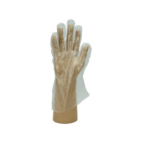 Shield GD52 Clear Smooth Polythene Disposable Glove Size S (Pack of 100) GD52/S