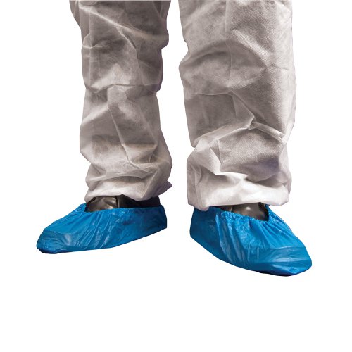 Shield Overshoes 14 Inch Blue (2000 Pack) DF01 | HEA00375 | Polyco Healthline