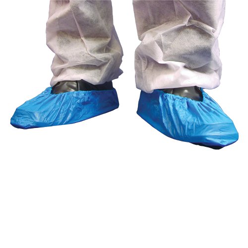 Shield Overshoes 16 Inch Blue (2000 Pack) DF01/16 | HEA00377 | Polyco Healthline