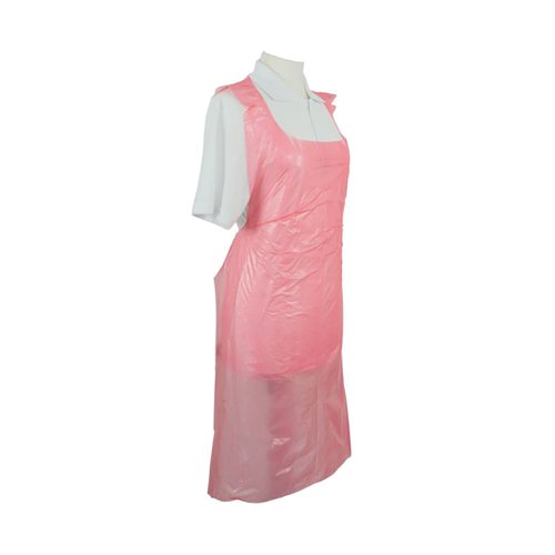 Standard Length Disposable Apron on a Roll Polythene Red (Pack of 1000) A2R/R