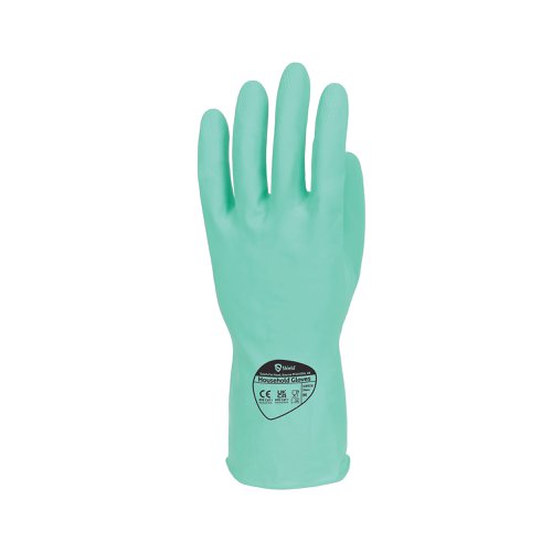 Shield Rubber Household Gloves 0.33mm 30cm Pairs Medium Green (Pack of 12) GR03G12