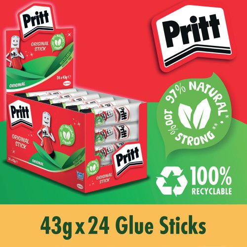 Pritt Stick Glue Stick 43g (Pack of 24) 1564148 HK1035