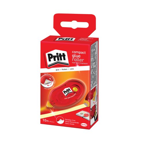 Pritt Non Permanent Glue Roller Compact 8.4mm x 10m (10 Pack) 2120625 HK78390